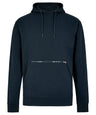 Regular fit piqué hoodie with zipped pocket
