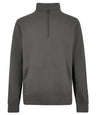 Regular fit 1/4-zip piqué sweatshirt