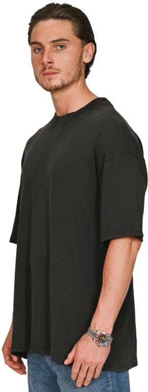 Casual Ringspun 150 Acid Wash Oversize Extended Neck T