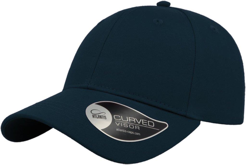 Atlantis Hit S Twill Curved Visor 6 Panel Sustainable Structured Cap