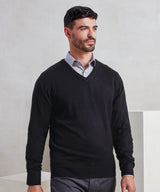 'Essential' acrylic v-neck sweater