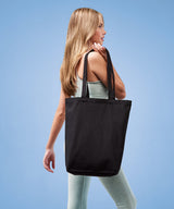 Recycled premium canvas ‘flat base’ shopper