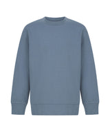 Kids sustainable fashion curved hem sweatshirt