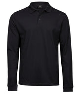 Luxury stretch long sleeve polo (1406)