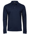 Luxury stretch long sleeve polo (1406)