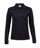 Women’s luxury stretch long sleeve polo (146)