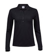 Women’s luxury stretch long sleeve polo (146)