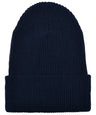 Recycled yarn ribbed knit beanie (1504RY)